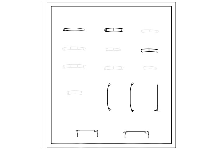 鋁型材定制開(kāi)模汽車(chē)零部件鋁型材-1